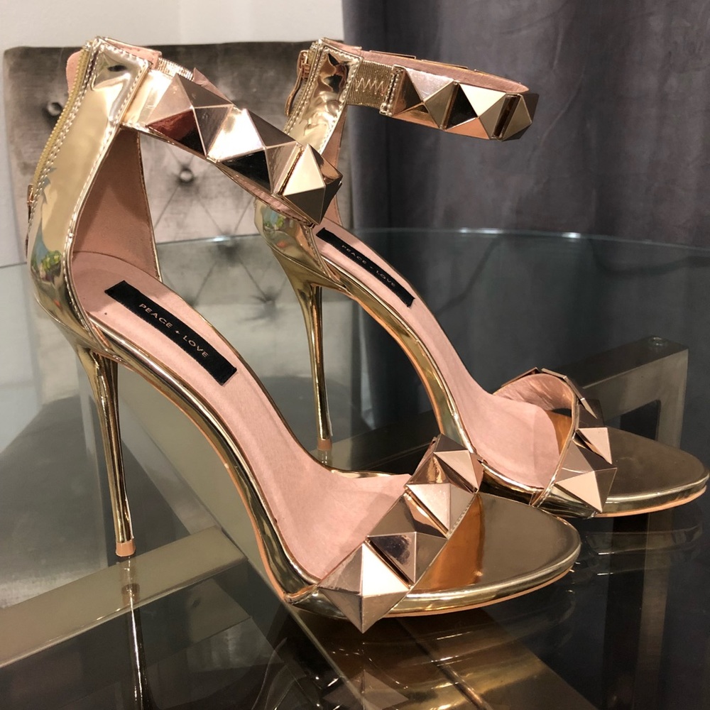 Gold sandals